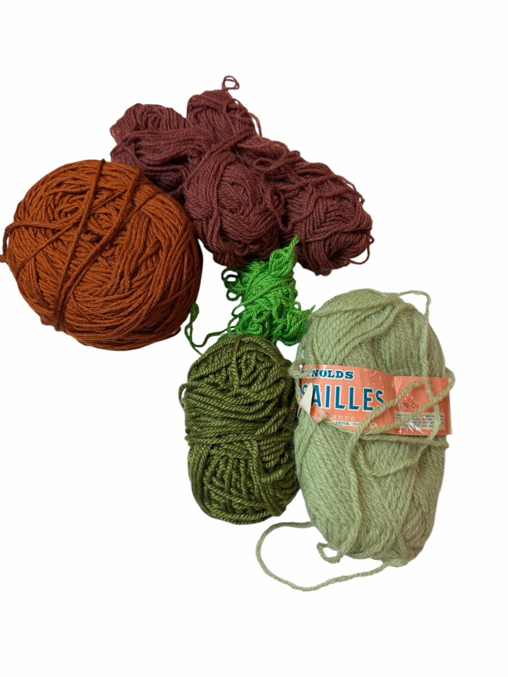 Yarn Mixed Lot Autumn Fall Earth Boho Yarn Skeins Crafts Knit Crochet Colorful